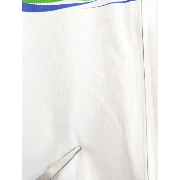 Pride Women's Bicycle Jersey Sz L Mesh White Rainbow Full Zip Moisture Wicking - Picture 4 of 9